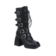 Fashion Ladies Square Toe Knee - High Ankle Boots – Stylish & Comfortable | Retail Flare