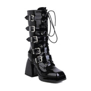 Fashion Ladies Square Toe Knee - High Ankle Boots – Stylish & Comfortable | Retail Flare