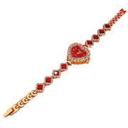 Fashion Love Shape Bracelet Watch Set – Elegant Quartz Jewelry | Retail Flare