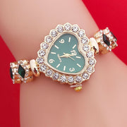 Fashion Love Shape Bracelet Watch Set – Elegant Quartz Jewelry | Retail Flare