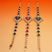 Fashion Love Shape Bracelet Watch Set – Elegant Quartz Jewelry | Retail Flare