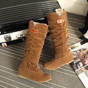 Lace Frosted Ladies Flat Boots – Stylish & Comfortable Footwear | Retail Flare