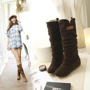 Lace Frosted Ladies Flat Boots – Stylish & Comfortable Footwear | Retail Flare