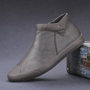Men’s High Top English Leather Casual Shoes