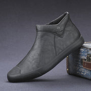 Men’s High Top English Leather Casual Shoes