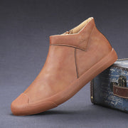 Men’s High Top English Leather Casual Shoes