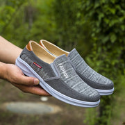 Slip-On Lazy Shoes – Light Grey Variant with Flexible Sole.