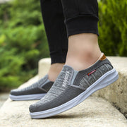 Slip-On Lazy Shoes – Breathable Casual Sneakers in Grey