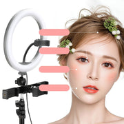 10-Inch Ring Light – USB-powered LED ring with adjustable brightness settings