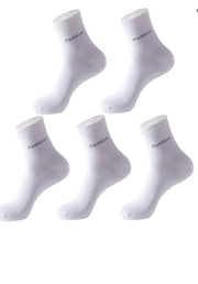 Socks Solid Color Socks Men's Mid - tube Bamboo Fiber Socks Men