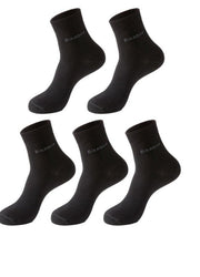 Socks Solid Color Socks Men's Mid - tube Bamboo Fiber Socks Men