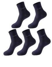 Socks Solid Color Socks Men's Mid - tube Bamboo Fiber Socks Men