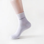 Socks Solid Color Socks Men's Mid - tube Bamboo Fiber Socks Men