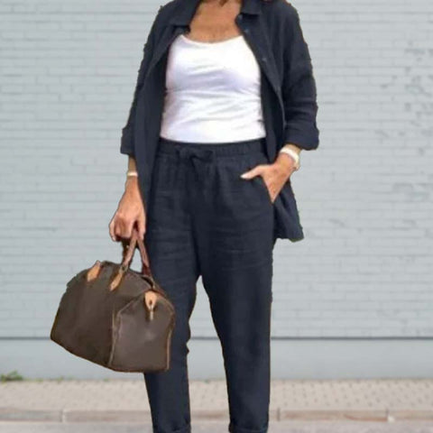 Myrna | Women's set with blouse and trousers - Retail Flare
