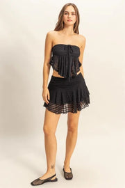 Summer Lace Bustier Flowy Tube Top