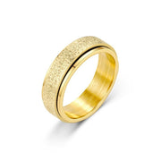 Gold stress relief ring – elegant spinner design